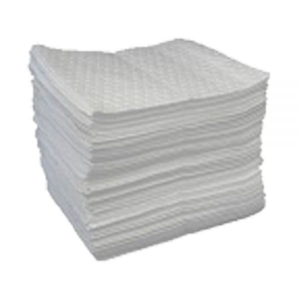 LT111A Oil Spill Absorbent Mats for Garage, Oil Only White Absorbent Pad